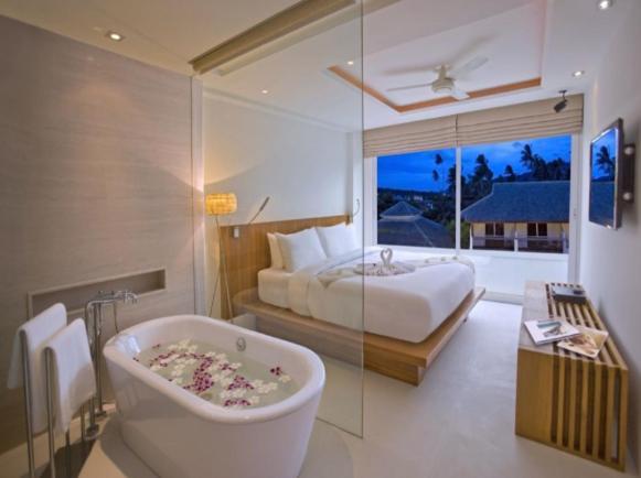 Panu Luxury Beachfront Apartments Bophut Exteriör bild